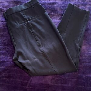 Mario Serrani Women's Black Straight-Leg Dress Pants